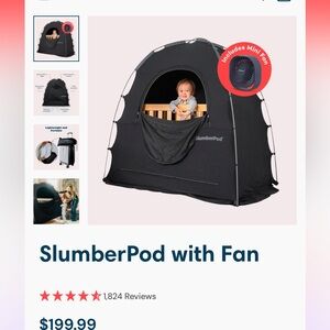 Slumberpod with fan